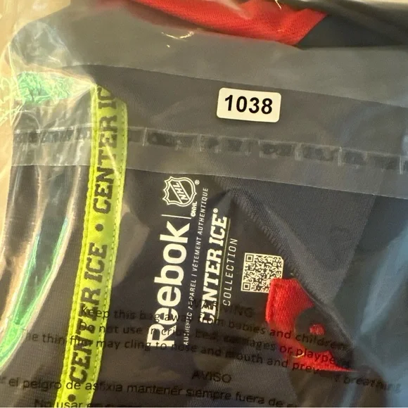 Reebok Center Ice NHL Columbus Blue Jackets Play Dry Polo Shirt Size Medium - Picture 9 of 10